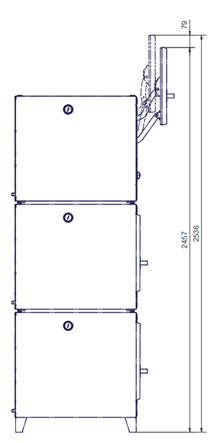 Türöffnungsbegrenzer für oberen Schüttelinkubator Türöffnungsbegrenzer für oberen Schüttelinkubator