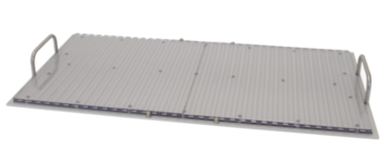 Tablar mit PC-Platte für Klebestreifen