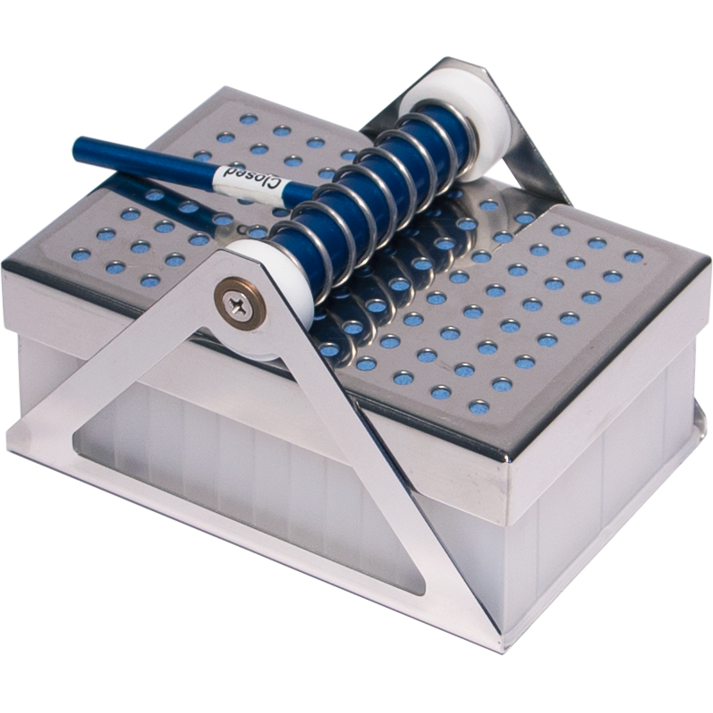 Holder for deep well plates (Duetz System)